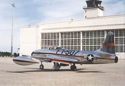 Side view of Rene's F-80